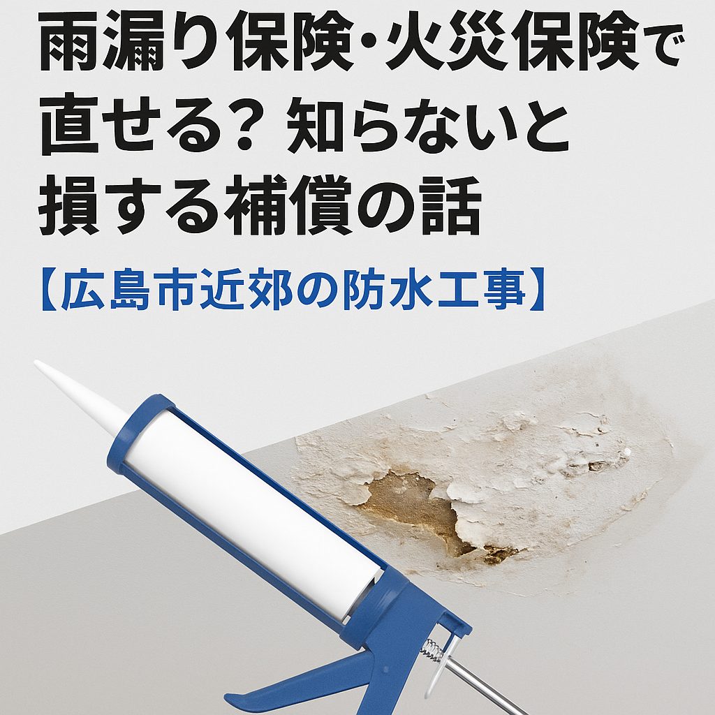 alt="広島市近郊の雨漏り修理 火災保険で直せる可能性と防水のサクシードが解説"