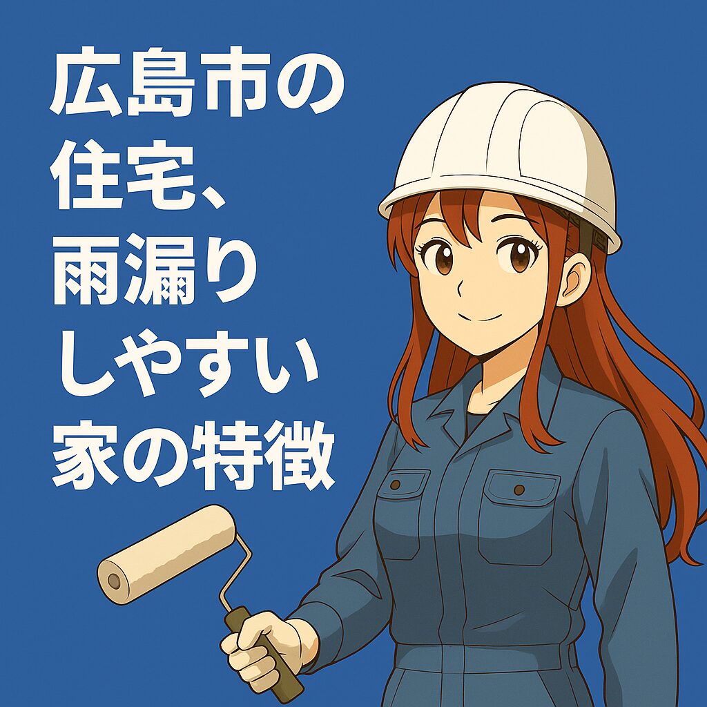 広島市で住宅　雨漏りしやすい家の特徴