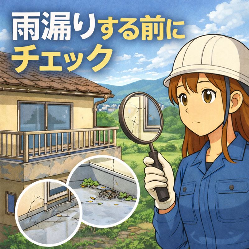 雨漏りする前にチェック